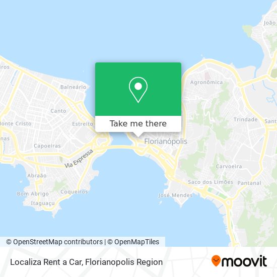 Localiza Rent a Car map