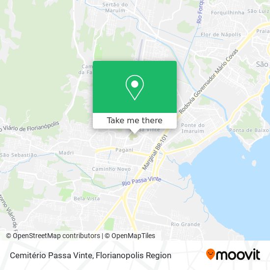 Cemitério Passa Vinte map