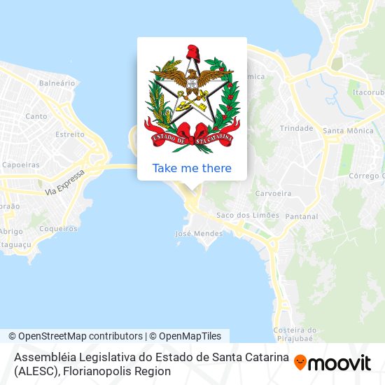 Mapa Assembléia Legislativa do Estado de Santa Catarina (ALESC)