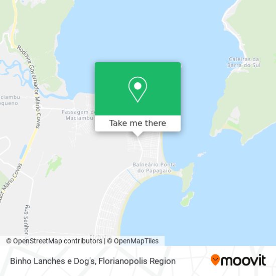 Binho Lanches e Dog's map