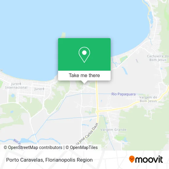 Porto Caravelas map