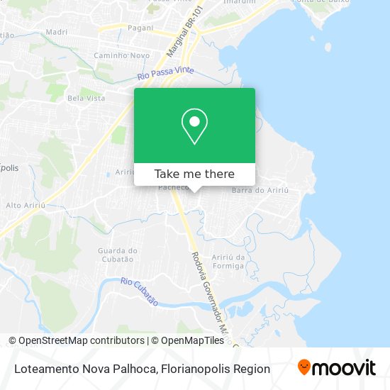 Loteamento Nova Palhoca map