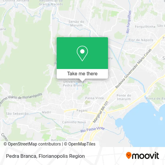 Pedra Branca map