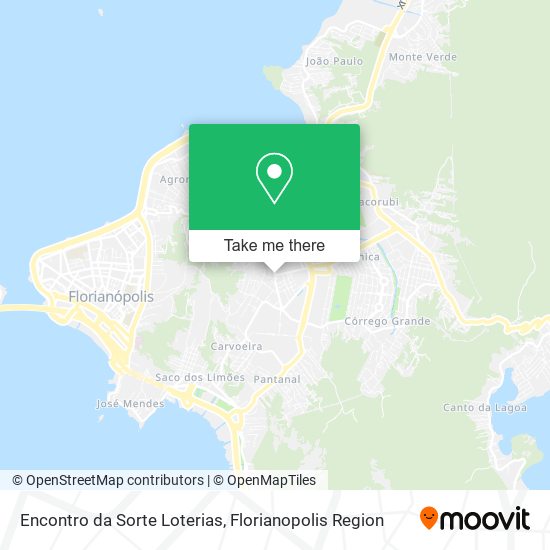 Encontro da Sorte Loterias map