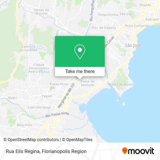 Rua Elis Regina map
