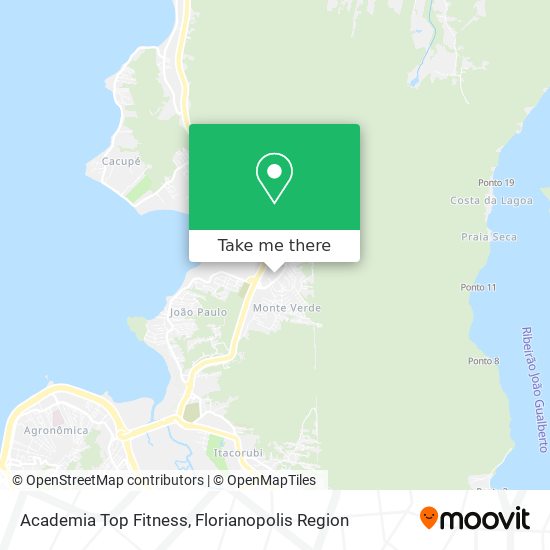 Mapa Academia Top Fitness