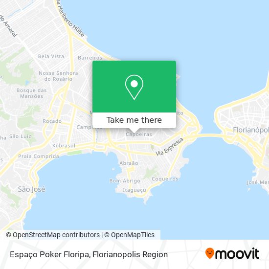 Espaço Poker Floripa map