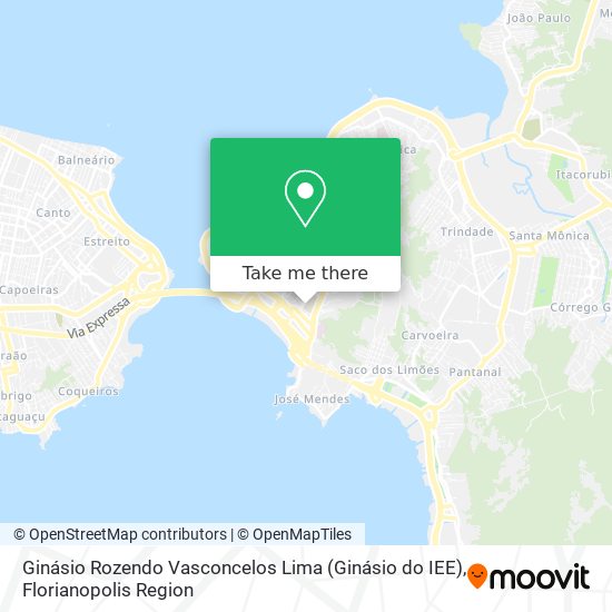 Mapa Ginásio Rozendo Vasconcelos Lima (Ginásio do IEE)