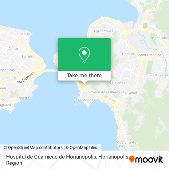 Hospital de Guarnicao de Florianopolis map