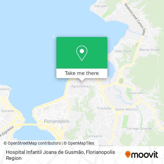 Hospital Infantil Joana de Gusmão map