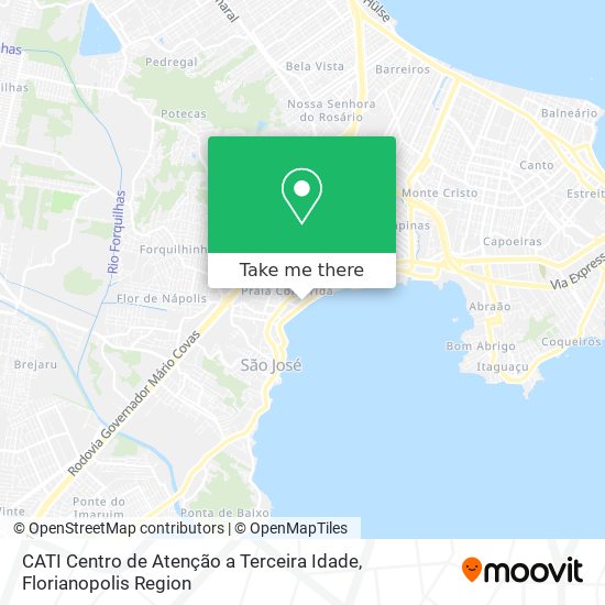 CATI Centro de Atenção a Terceira Idade map