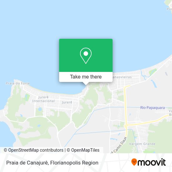 Praia de Canajurê map