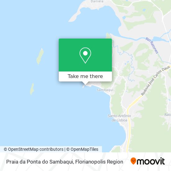 Praia da Ponta do Sambaqui map