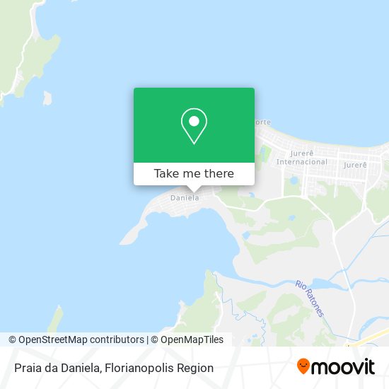Praia da Daniela map