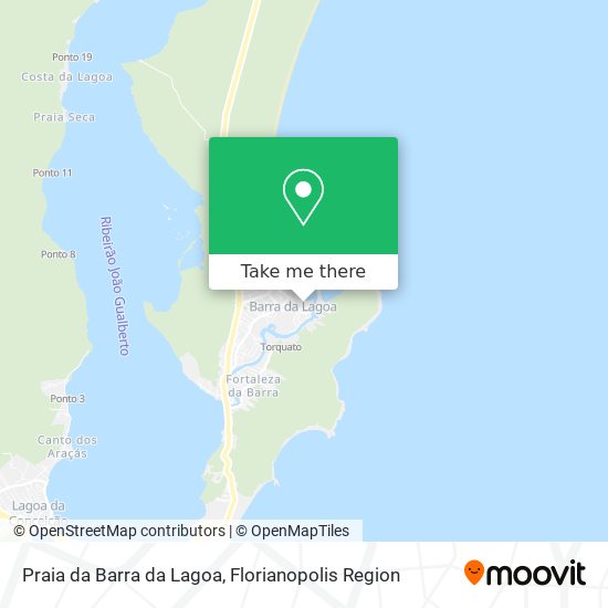Praia da Barra da Lagoa map