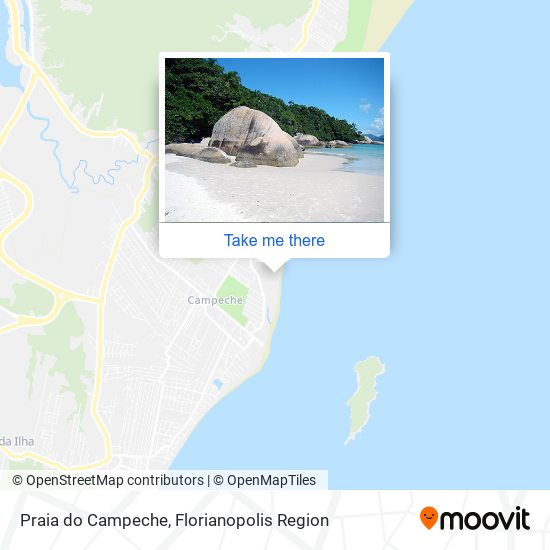 Praia do Campeche map