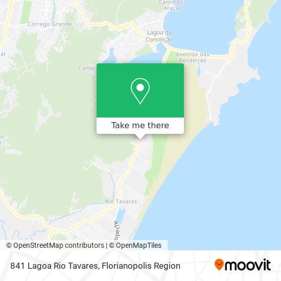 841 Lagoa Rio Tavares map