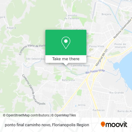 ponto final caminho novo map