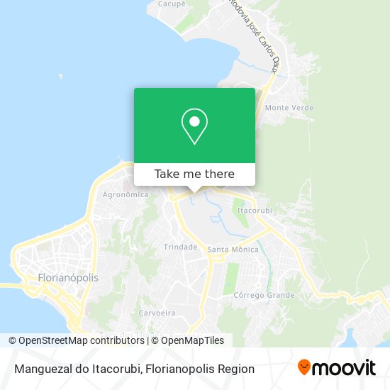 Manguezal do Itacorubi map