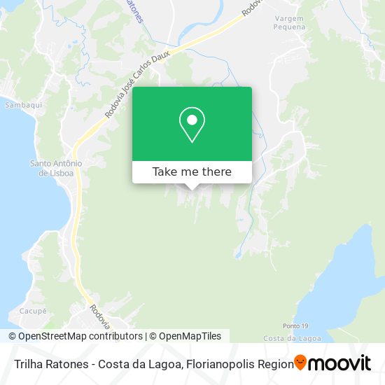 Trilha Ratones - Costa da Lagoa map
