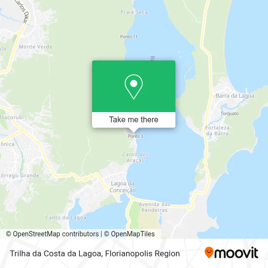 Trilha da Costa da Lagoa map