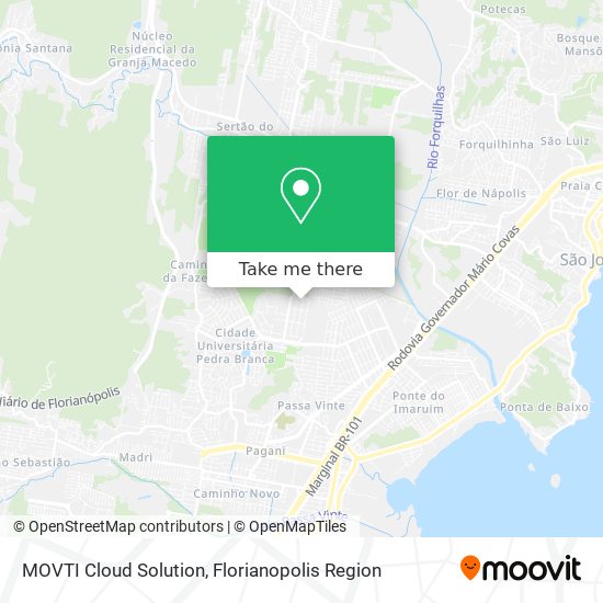 Mapa MOVTI Cloud Solution