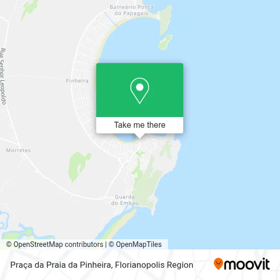 Praça da Praia da Pinheira map