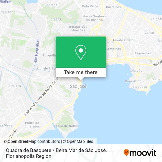 Quadra de Basquete / Beira Mar de São José map