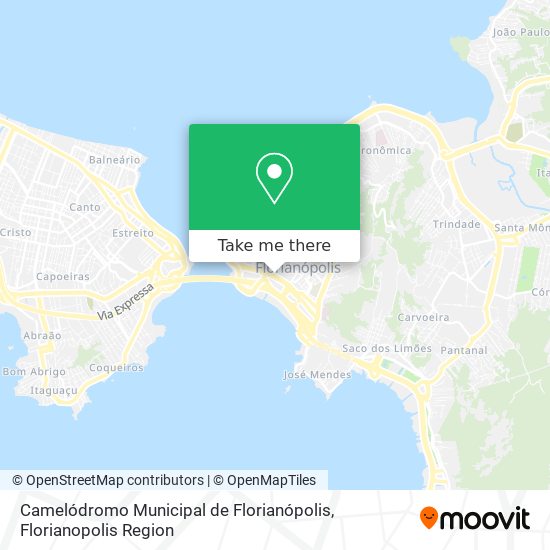 Mapa Camelódromo Municipal de Florianópolis