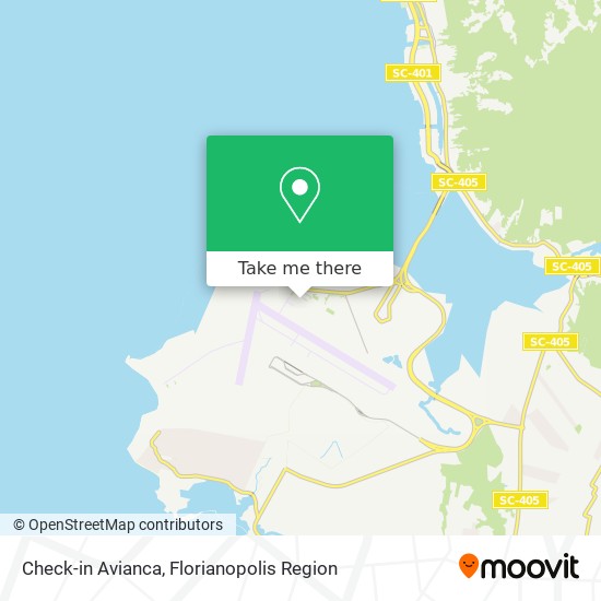 Check-in Avianca map