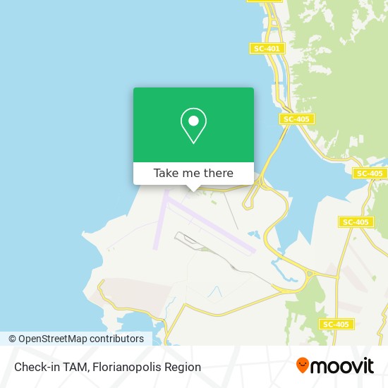 Mapa Check-in TAM