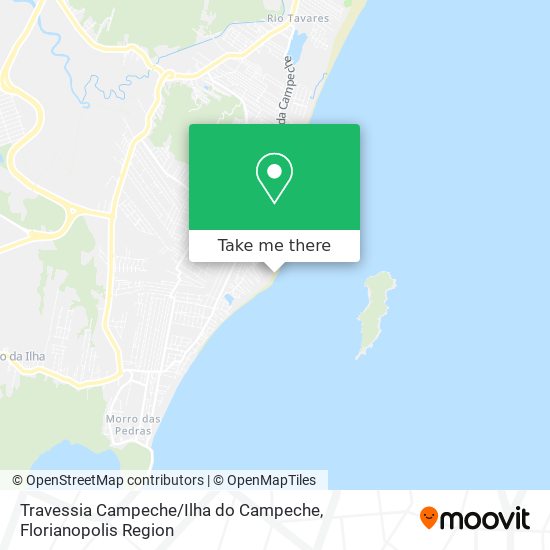 Mapa Travessia Campeche / Ilha do Campeche