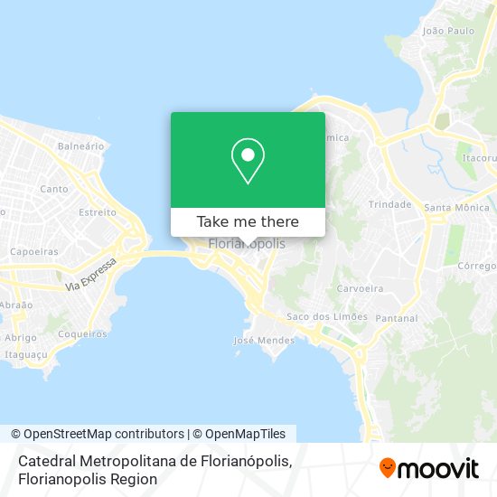 Mapa Catedral Metropolitana de Florianópolis