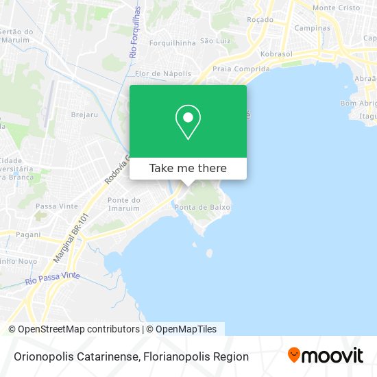 Orionopolis Catarinense map