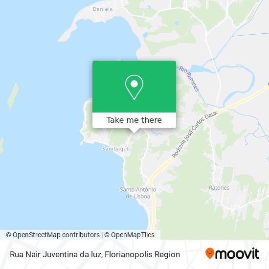 Rua Nair Juventina da luz map