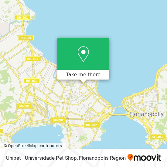 Mapa Unipet - Universidade Pet Shop