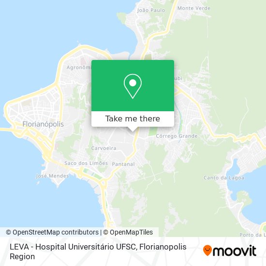 LEVA - Hospital Universitário UFSC map