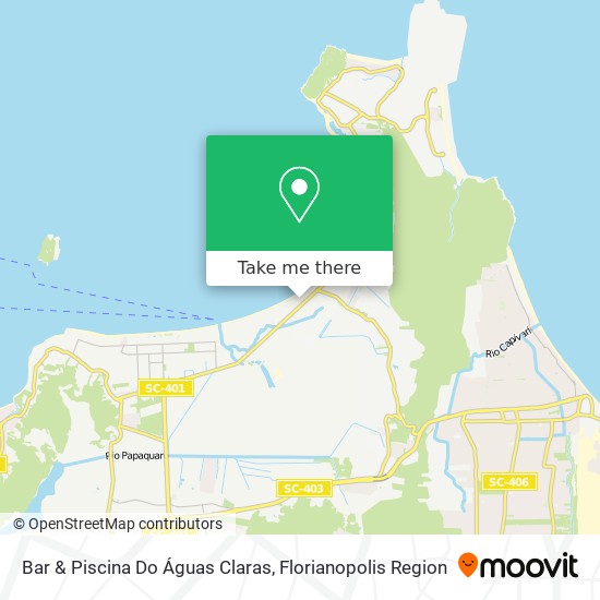 Mapa Bar & Piscina Do Águas Claras