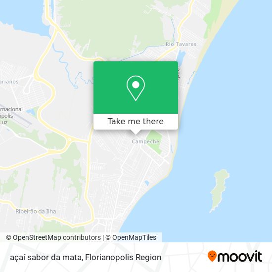 açaí sabor da mata map