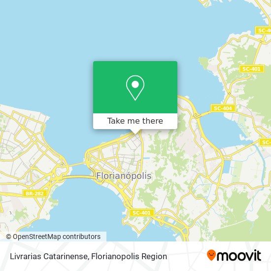 Livrarias Catarinense map