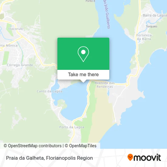 Praia da Galheta map