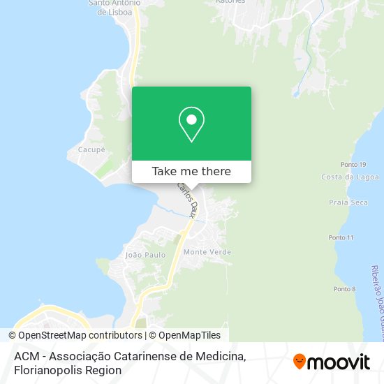 ACM - Associação Catarinense de Medicina map