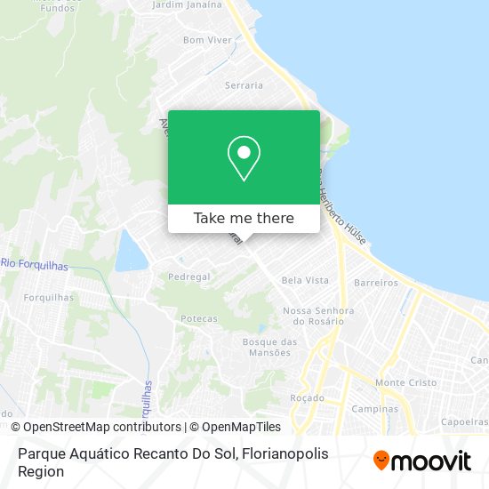 Parque Aquático Recanto Do Sol map
