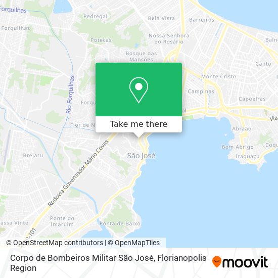 Corpo de Bombeiros Militar São José map
