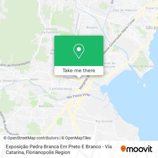 Exposição Pedra Branca Em Preto E Branco - Via Catarina map
