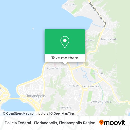 Policia Federal - Florianopolis map