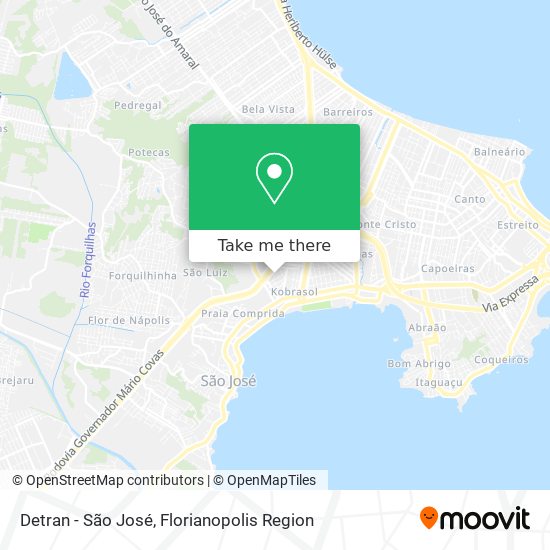Detran - São José map