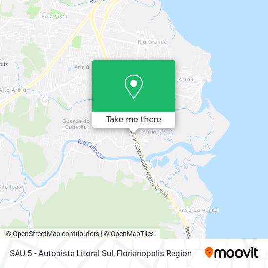 SAU 5 - Autopista Litoral Sul map