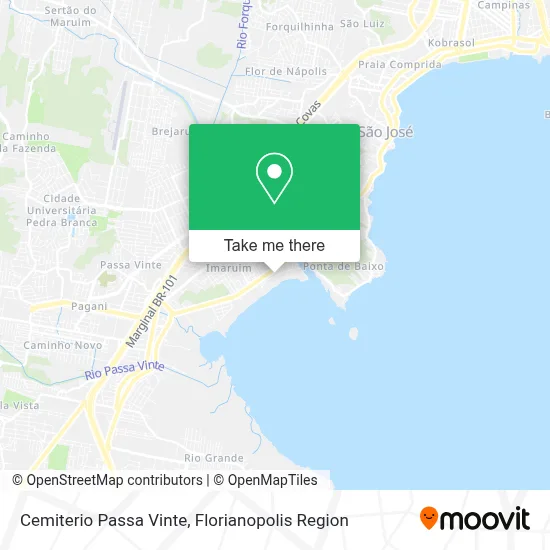 Cemiterio Passa Vinte map