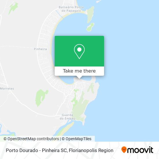Porto Dourado - Pinheira SC map
